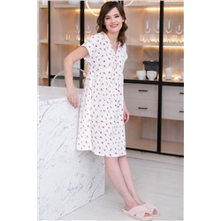 Платье домашнее из муслина с принтом