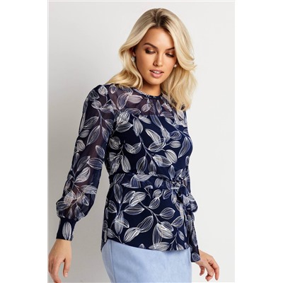 Блузка женская  4021/18/Темно-синий
