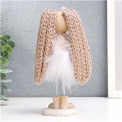 Фигурка полистоун «Заюшка с бантиком в пуховой юбочке», 27×5×5.8 см