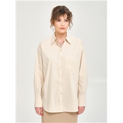 Блузка прямая в цвете экрю