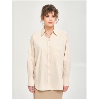 Блузка прямая в цвете экрю