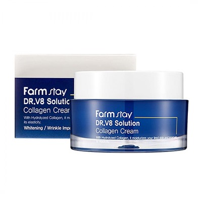Крем с экстрактом икры FarmStay Dr V8 Solution Collagen Cream 100 ml