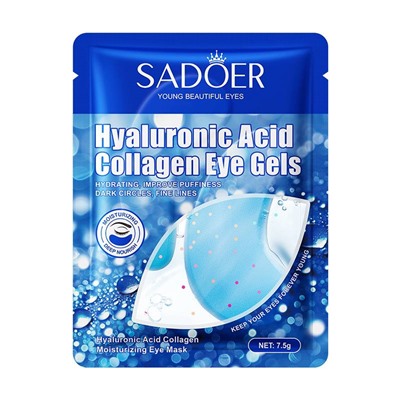 Патчи для глаз Sadoer Hyaluronic Acid Collagen Eye Gels