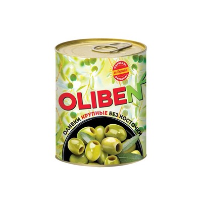«OLIBEN», оливки крупные без косточки, 290 мл