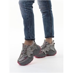 03-18K GREY Кроссовки женские (натуральная кожа, искусственная кожа)