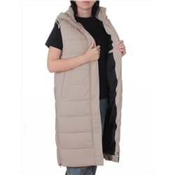 817 BEIGE Жилет утепленный зимний женский (150 гр. холлофайбер)