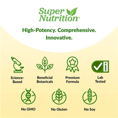 Super Nutrition, Simply One®, мультивитамины для беременных с суперзеленью и специями, 90 таблеток