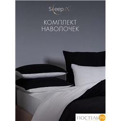 SleepiX ЮКО черн/бел КПБ 200х220-1/230х250-1/50х70-2/70х70-2, 6 пр., модал/бамбук