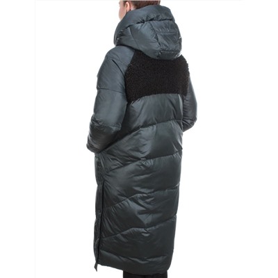 Y21638 DARK GREEN Пальто женское зимнее MEIYEE (200 гр. холлофайбера)