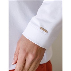 Лонгслив из премиального хлопка с эластаном