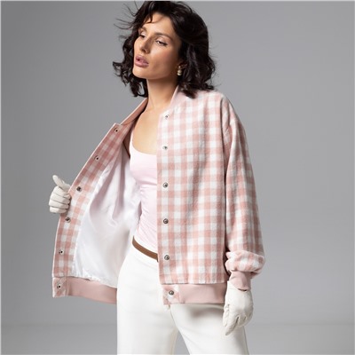 Бомбер на подкладе, Движение вперед (розовый)