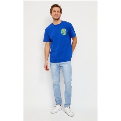 Футболка муж. FJ-6000-08 d.blue