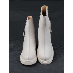 04-M3-L802 BEIGE Ботинки зимние женские (натуральная кожа, натуральный мех)