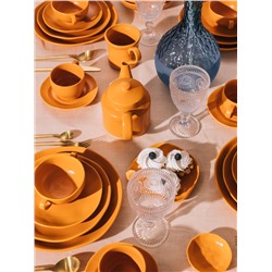 Бульонница с блюдцем Magistro Potter, 255 мл, фарфор, оранжевая