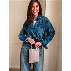 Женская кожаная сумка Richet 3261LN 785 Пудра