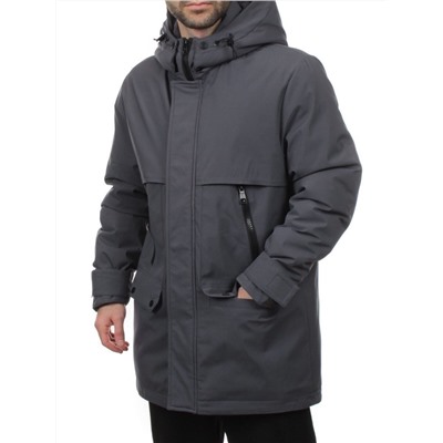 8891 DK. GRAY Куртка мужская зимняя облегченная (130 гр. холлофайбер)
