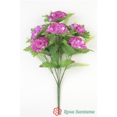 Ветка в букете шафран на листе 6 веток. Цвет в ассортименте, без права выбора.