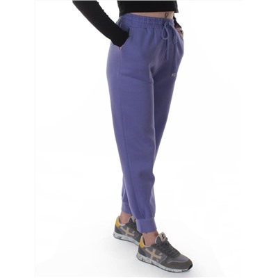 2621 LILAC Штаны спортивные утепленные женские (85% хлопок, 10% полиэстер, 5% спандекс)