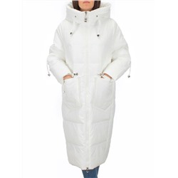 H303 WHITE Пальто зимнее женское (200 гр. холлофайбер)