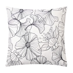 Наволочка декоративная «Этель» Black flowers, 40×40 см, хлопок 100%