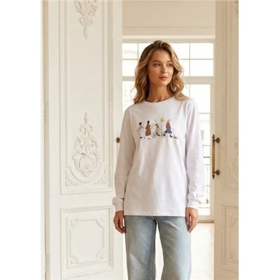 Лонгслив свобоного кроя