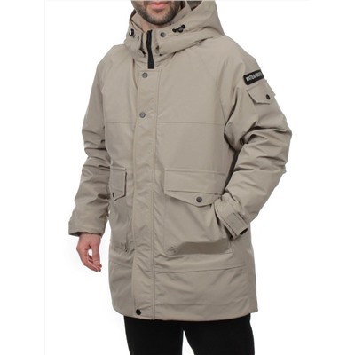 8897 BEIGE Куртка мужская зимняя облегченная (130 гр. холлофайбер)