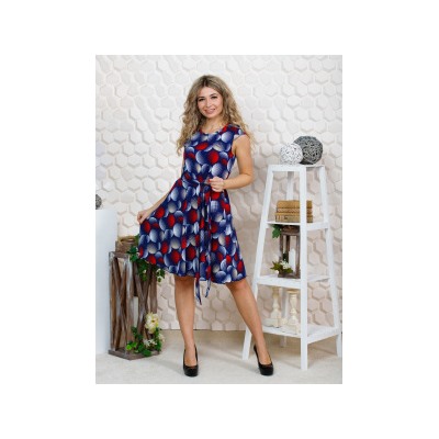 753 Платье "красные сферы"