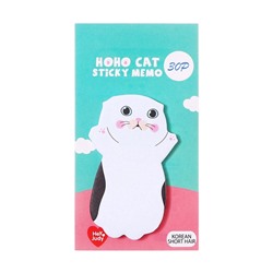 Блок для записей 35×70 мм, 30 листов «Белый котик»