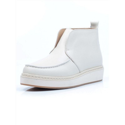 01-5173-3 BEIGE Ботинки демисезонные женские (натуральная кожа, байка)