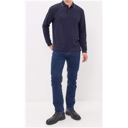 Джинсы утепл F421-0151W d.blue