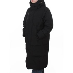 8812 BLACK Пальто пуховое женское (пух)