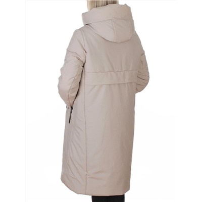 M-9098 BEIGE Пальто зимнее женское (верблюжья шерсть, 120 гр. холлофайбер)