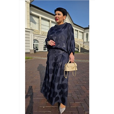 Блуза, брюки Vittoria Queen 25983 темно-синий