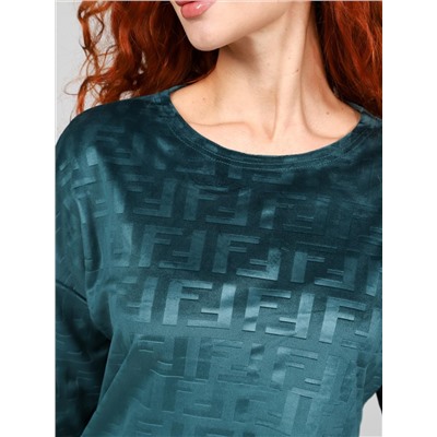 Вениса-Жаккард - костюм изумруд