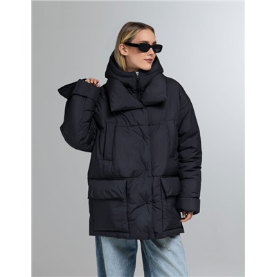Пуховик женский черный