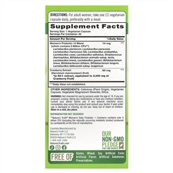 Nature's Truth, Женский пробиотик + клюква, 40 вегетарианских капсул
