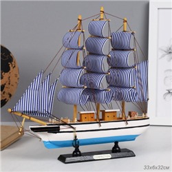 Макет парусного корабля 33х32 см / 3214G /уп 18/