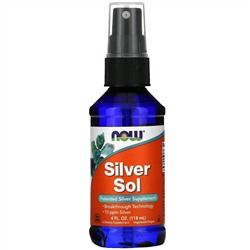 NOW Foods, Silver Sol, 50 мкг, 118 мл (4 жидк. Унции)