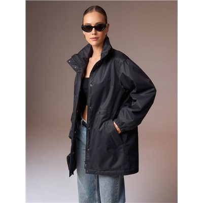 Плащ женский черный