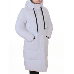 2129-A WHITE Пальто зимнее женское (200 гр. холлофайбер)