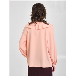 Блузка с воланами в персиковом цвете