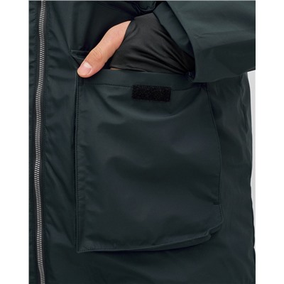 Куртка - жилетка трансформер с подогревом 2 в 1 мужская зимняя темно-синего цвета 6668TS