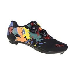 Велосипедные туфли Road 11. 37-44 size, Технологии: Нано кожа, Нейлон, Пластиковая подошва, Цвет: Черный камуфляж (37)