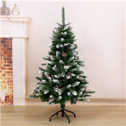 Искусственная ёлка с инеем «Зимнее волшебство. Шик», 120 см, 280 ПВХ веток шарнирные