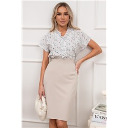 Блузка белая с рюшей Дилара №4