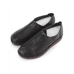 03-5003-1 BLACK Полуботинки женские летние (натуральная кожа)