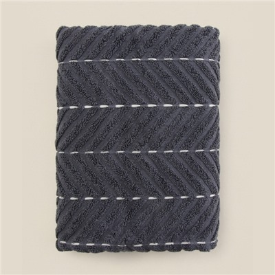 Коврик махровый SL HOME: Lines «Гри Сандре», 50×70 см, хлопок 100%