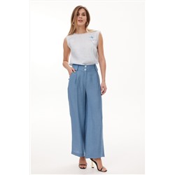 NiV NiV fashion 452 светло-голубой, Блуза