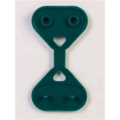 Клипса садовая «Трио», для крепления затеняющей сетки, пластиковая, в наборе 20 шт., зелёная, Greengo