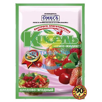 Кисель 90гр. Плодово-ягодный (кор*50)